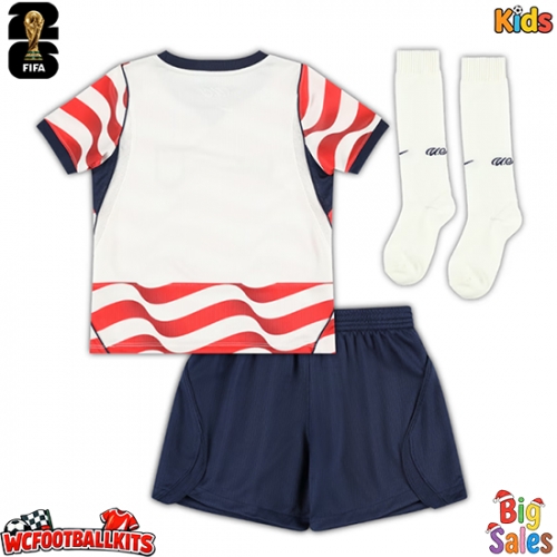 United States Replica Home Stadium Kit for Kids World Cup 2026 Short Sleeve (+ pants)